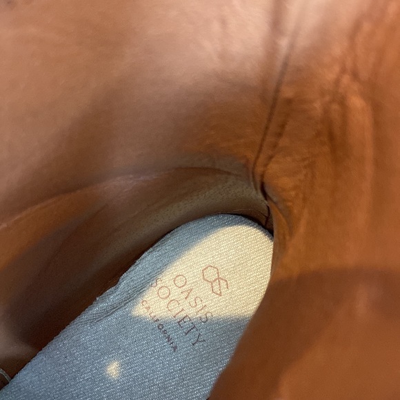 Oasis Society Jamie Vegan Suede Tan Lace Up Hiking Boots - Picture 8 of 9